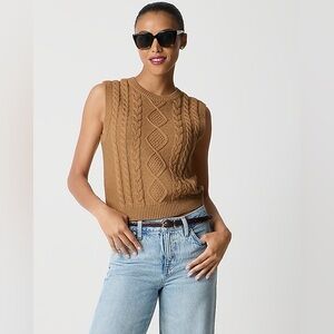 Cable Knit Sweater Vest